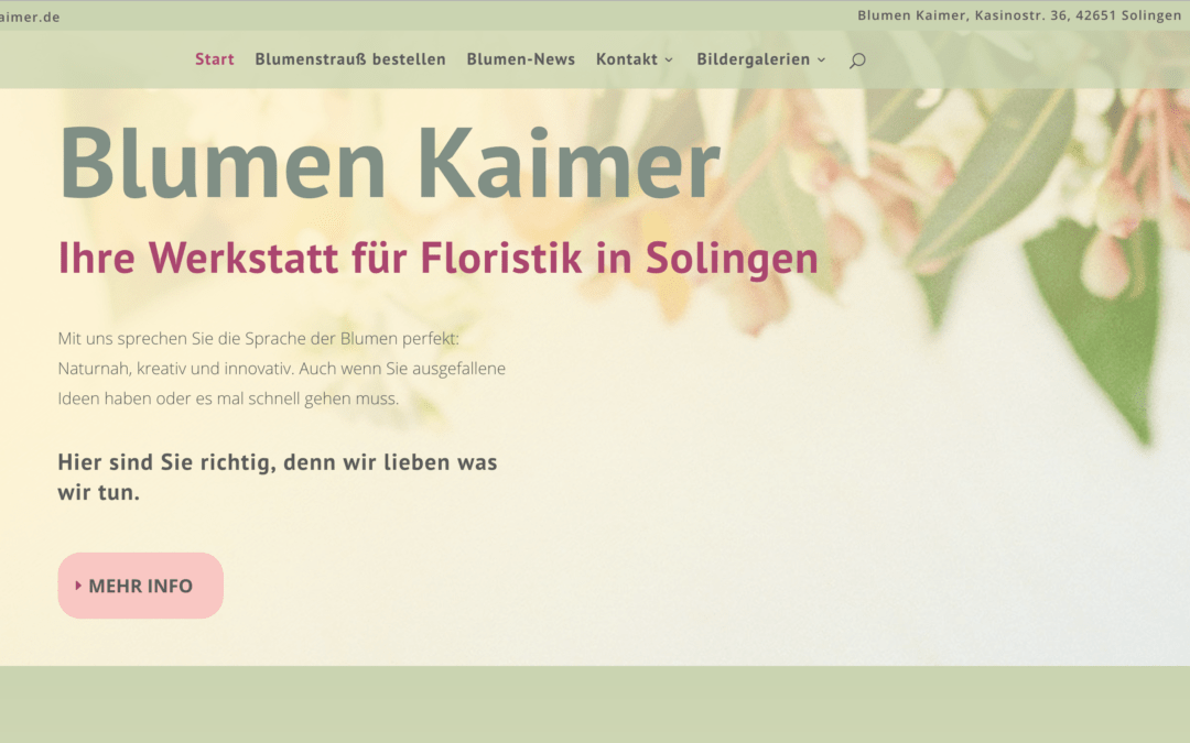 Blumen Kaimer in Solingen