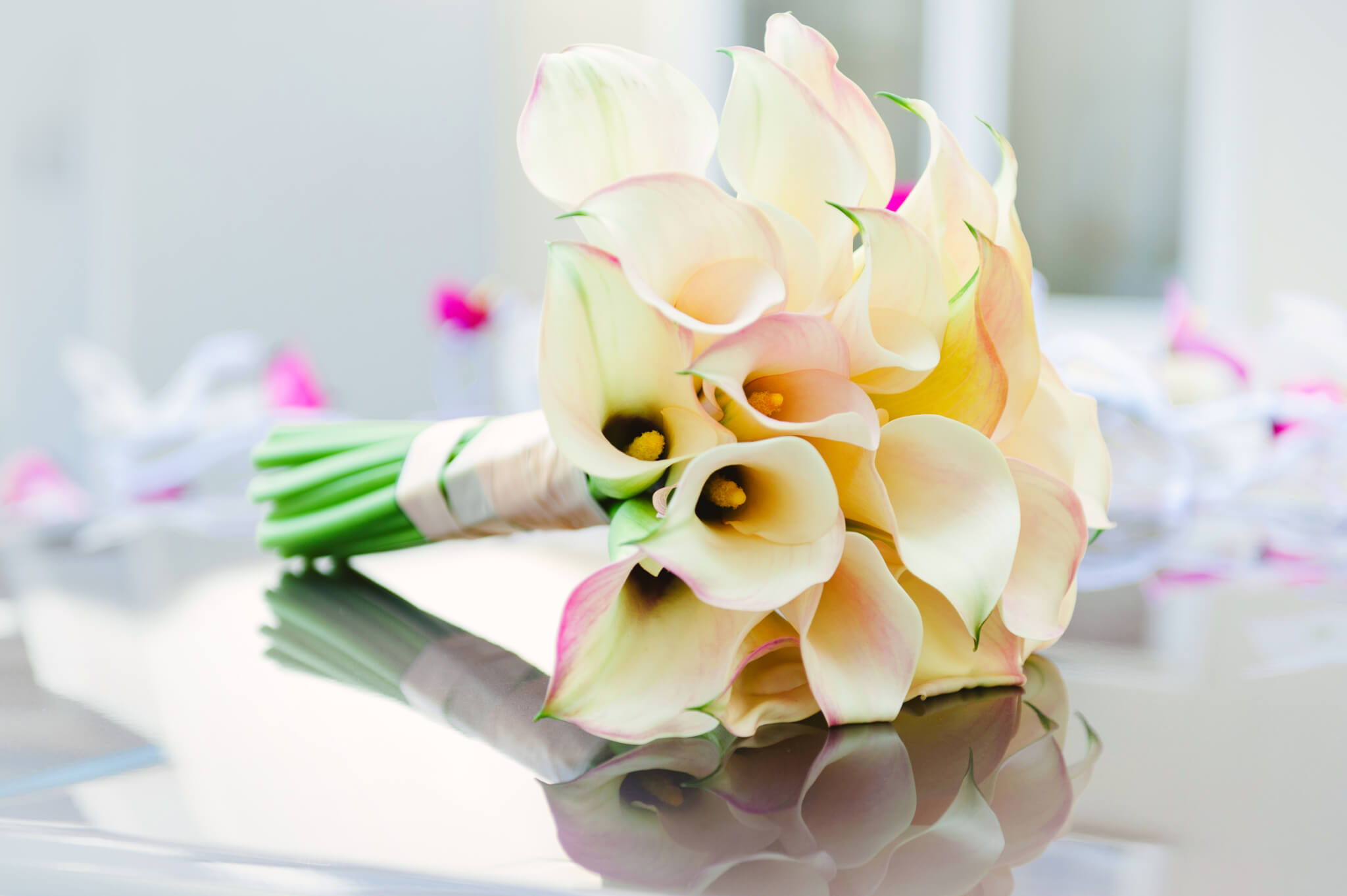 Wunderschöner Braustrauß mit Calla Blüten